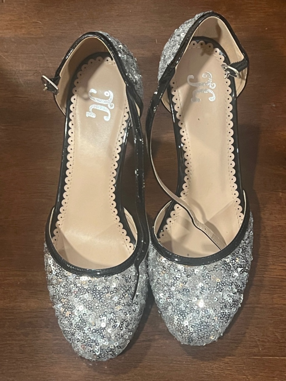 JC sequin heels (size 7.5)